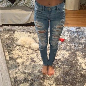 American eagle light wash jeans